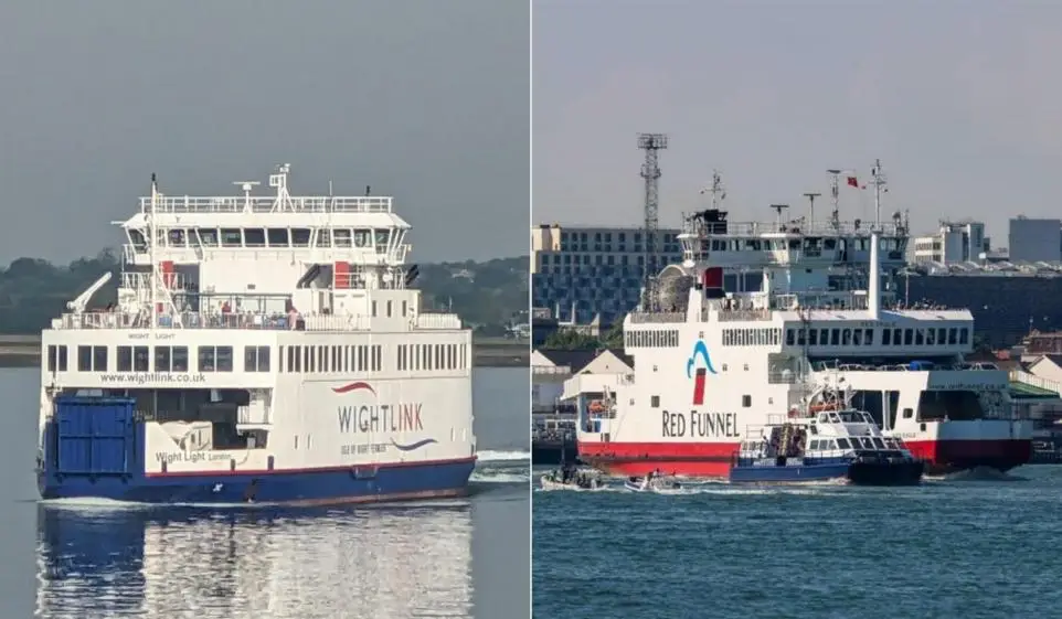 Isle of Wight ferry disruption on Wightlink and Red Funnel